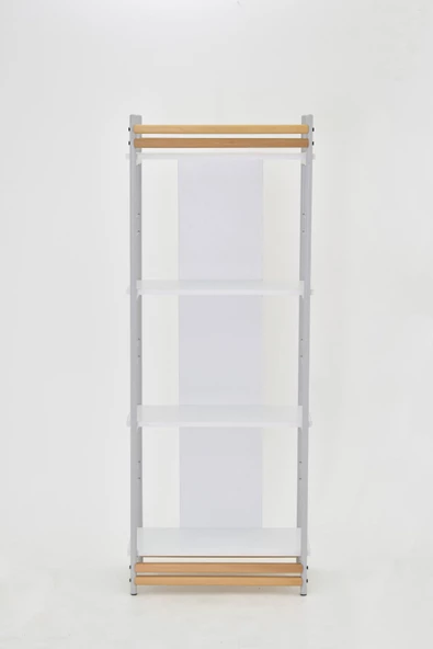 VİLİNZE Rafito Metal & Ahşap Bohem 4 Raflı MDF Çok Amaçlı Mutfak Rafı - 30*160 cm - 4