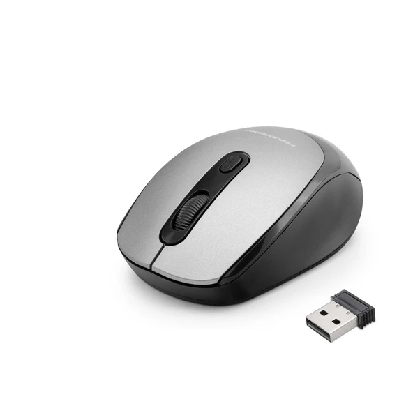 Hadron HDX3406-SG 1600dpi 2.4Ghz USB Kablosuz Mouse - Siyah-Gri