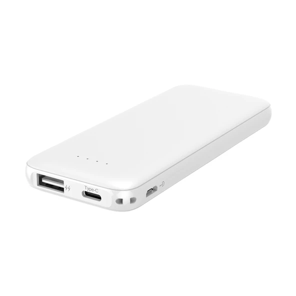 Thin 5B Slim Ultra ince 5000mAh Powerbank Taşınabilir Şarj Cijhazı Type-C / USB / Total Output 2.1A max - 6