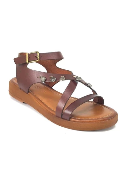 Venüs 21983303 Hakiki Deri Ortopedik Kadın Sandalet - Resim 4