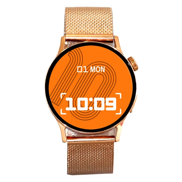 GT2 Akıllı Saat Rose Gold Metal Kordon Çinko Alaşım Kasa - 4