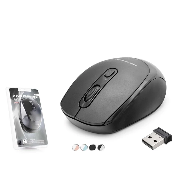 Hadron HDX3406-S 1600dpi 2.4Ghz USB Kablosuz Mouse - Siyah - 2