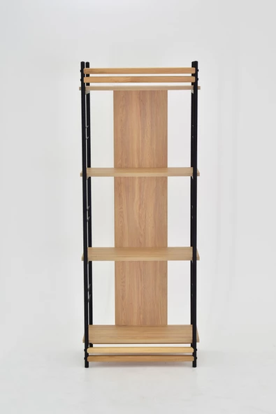 VİLİNZE Rafito Metal & Ahşap Bohem 4 Raflı MDF Çok Amaçlı Mutfak Rafı - 30*160 cm - 4