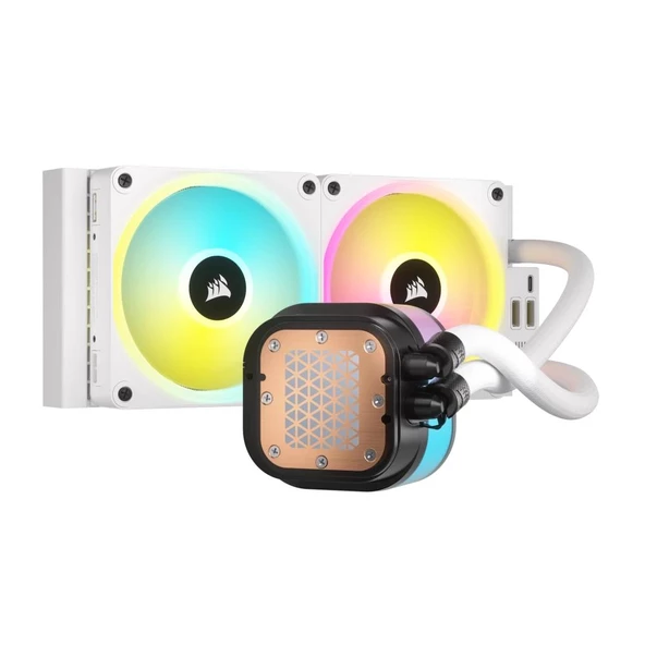 CORSAIR iCUE LINK H100i RGB AIO 240mm Beyaz Sıvı İşlemci Soğutucusu - 5