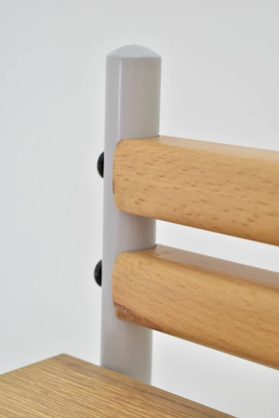 VİLİNZE Rafito Metal & Ahşap Bohem 4 Raflı MDF Çok Amaçlı Mutfak Rafı - 30*160 cm - 6