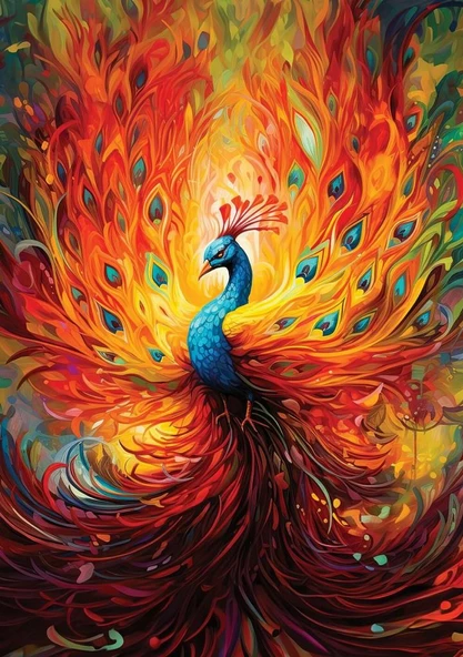Art Puzzle Efsanevi Tavuskuşu - 1500 Parça 5404 - 2