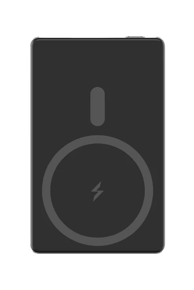 Magslim 5S Magsafe Manyetik Kablosuz 5000mAh Powerbank Taşınabilir Şarj Cihazı Ultra ince Gümüş Gri - 9