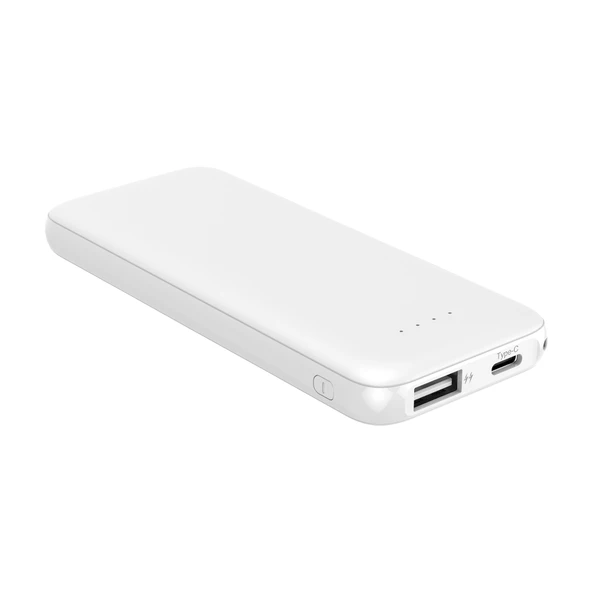 Thin 5B Slim Ultra ince 5000mAh Powerbank Taşınabilir Şarj Cijhazı Type-C / USB / Total Output 2.1A max - 7