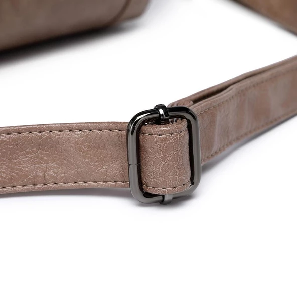 Yıkama Deri Askılı Kadın El Çantası 21-K Barcelona 1905 - Resim 9