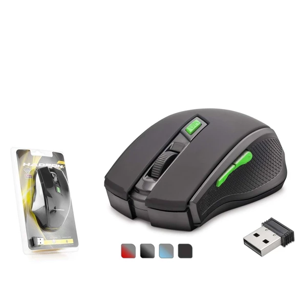 Hadron HDX3404-S 1600dpi 2.4Ghz USB Kablosuz Mouse - Siyah - 1