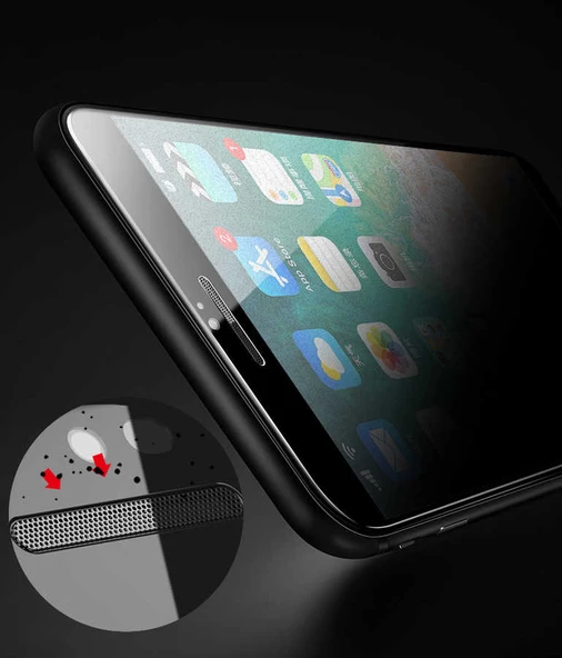 Apple iPhone 7 - Ekran Koruyucu Anti-Dust Mat Hayalet Temperli Cam - 4