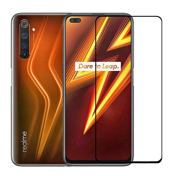 Realme 6 Pro - Ekran Koruyucu 5D Temperli Cam Koruma