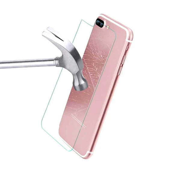 Apple iPhone 8 Plus - Arka Kasa Koruyucu Back Maxi Glass Temperli Cam Arka Koruyucu - 4