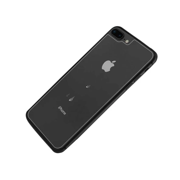 Apple iPhone 8 Plus - Arka Kasa Koruyucu Back Maxi Glass Temperli Cam Arka Koruyucu - 3