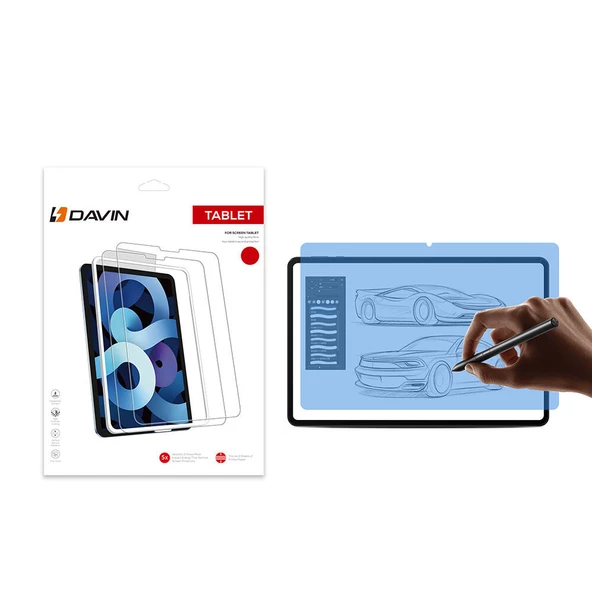 Honor Pad 9 - Ekran Koruyucu - Ekran Koruyucu Kağıt Hisli Mat Davin Paper Like Tablet Ekran Koruma