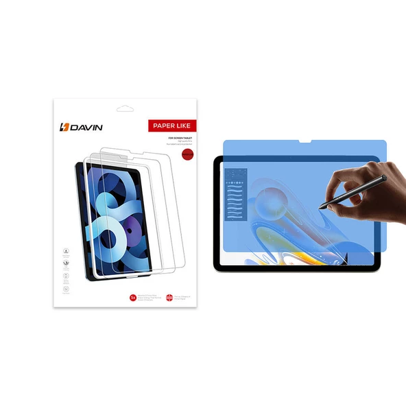 Apple iPad Pro 13 2024 - Ekran Koruyucu Kağıt Hisli Mat Davin Paper Like Tablet Ekran Koruma