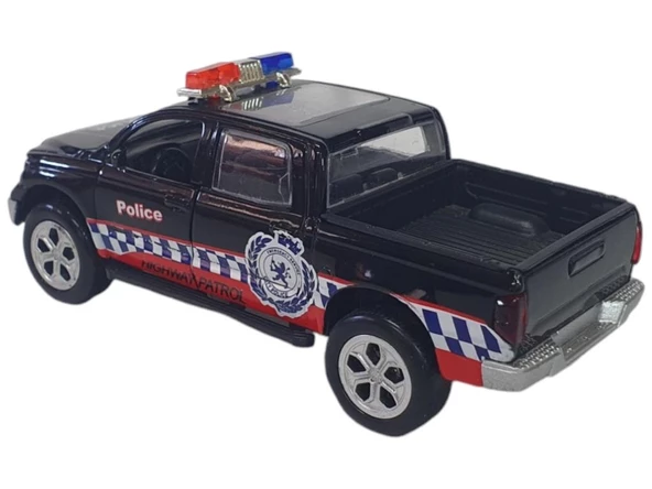 FY6008P-12D -ÇEK BIRAK  METAL POLİS ARABASI SESLİ - Resim 2