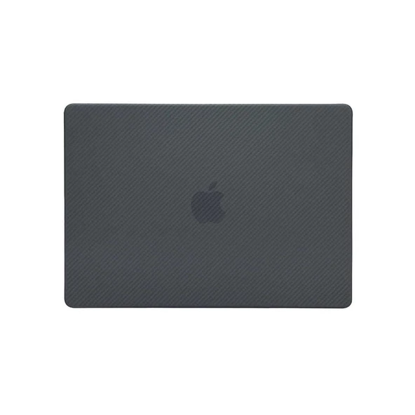 Apple Macbook Pro 16.2 2023 A2780 - Alt ve Üst Koruyucu MSoft Carbon Fiber Tasarımlı Kapak - 2