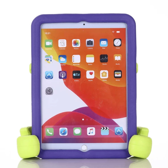 Apple iPad 10.2 (8.Nesil) - Tablet Kılıfı Çocuklar için Eva Boxer Tablet Silikon Kılıf - 8