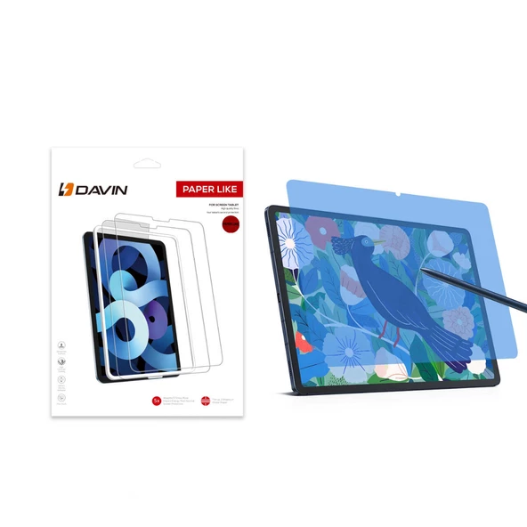 Samsung Galaxy Tab S9 Plus - Ekran Koruyucu Kağıt Hisli Mat Davin Paper Like Tablet Ekran Koruma
