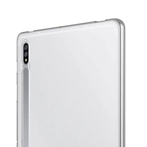 Samsung Galaxy Tab S8 - Tablet Kılıfı Süper Silikon Kapak - Resim 7