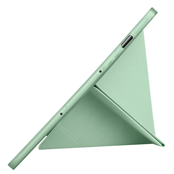 Samsung Galaxy Tab S9 FE - Tablet Kılıfı Kalem Bölmeli Korumalı Standlı Tri Folding Kılıf - Resim 8