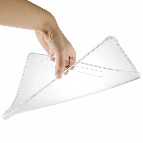 Samsung Galaxy Tab S7 Plus T970 - Tablet Kılıfı Köşe Korumalı Nitro Anti Shock Silikon Kapak - 2