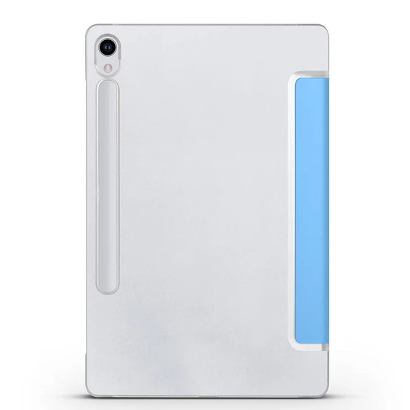 Samsung Galaxy Tab S9 FE - Tablet Kılıfı Smart Cover Standlı 1-1 Kılıf - Resim 4
