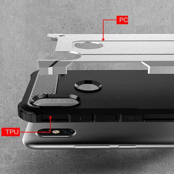 Xiaomi Redmi S2 - Kılıf Çift Katman Zırh Tank Crash Military Kapak - 2