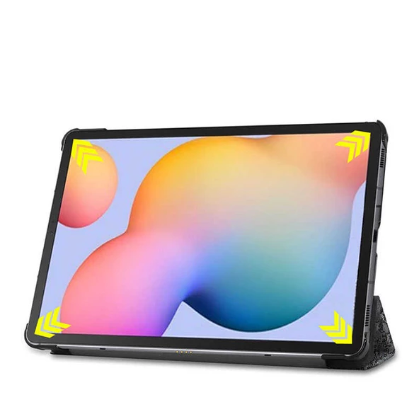 Lenovo Tab M10 TB-328F 3. Jenerasyon - Tablet Kılıfı Smart Cover Standlı 1-1 Kılıf - Resim 3