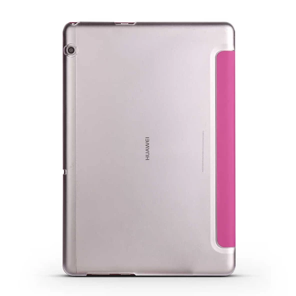 Huawei MediaPad T5 10 inc - Tablet Kılıfı Smart Cover Standlı 1-1 Kılıf - 3