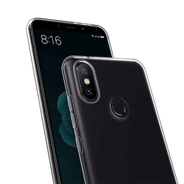Xiaomi Redmi S2 - Kılıf Şeffaf Soft Slim Fitt Süper Silikon Kapak - Resim 4