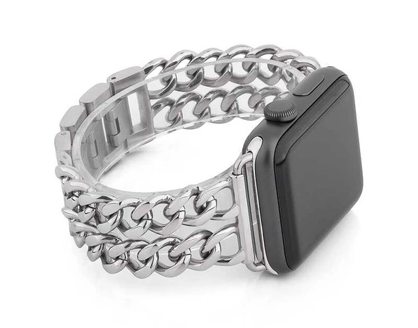 Apple Watch Ultra 49mm - Kordon Cowboy Metal Strap Kayış - Resim 4