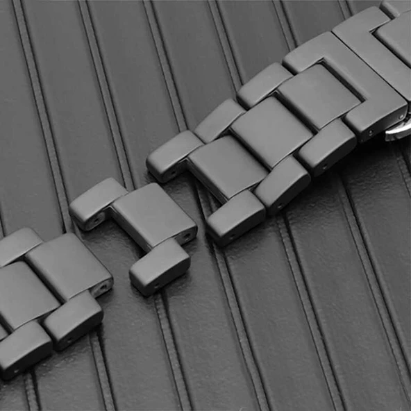 Apple Watch 42mm - Kordon Mat Seramik Metal Kordon - 6