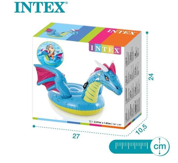 intex Tutunmalı Mistik Ejderha Binici 201 Cm - 57563 - 3