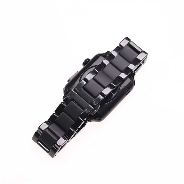 Apple Watch 42mm - Kordon Mat Seramik Metal Kordon