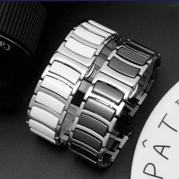 Samsung ​​Gear S3 22mm - Kordon Seramik Metal Kordon - 3