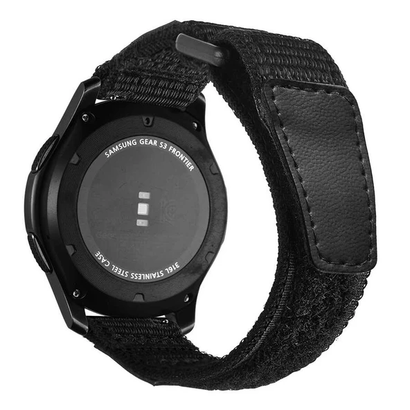 Samsung Watch 42mm 20mm - Kordon Magic Nylon Kordon - Resim 5