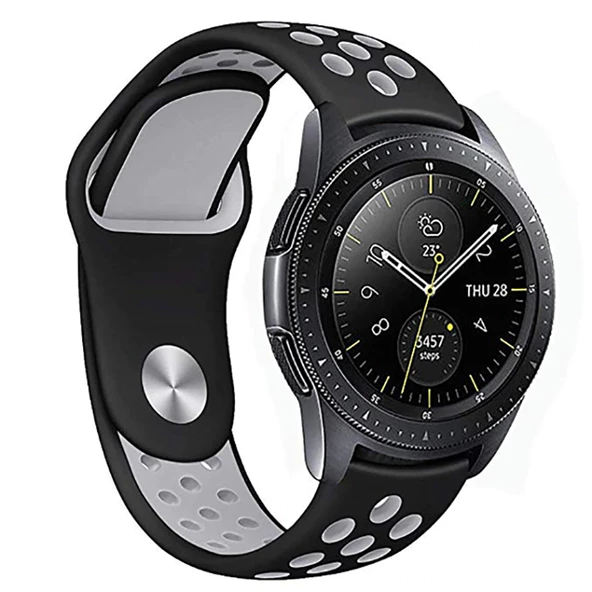 Samsung Watch 46mm 22mm - Kordon Silikon Kordon KRD-02 - Resim 7