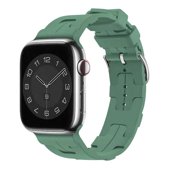 Apple Watch 7 45mm - Kordon Silikon Kordon KRD-92