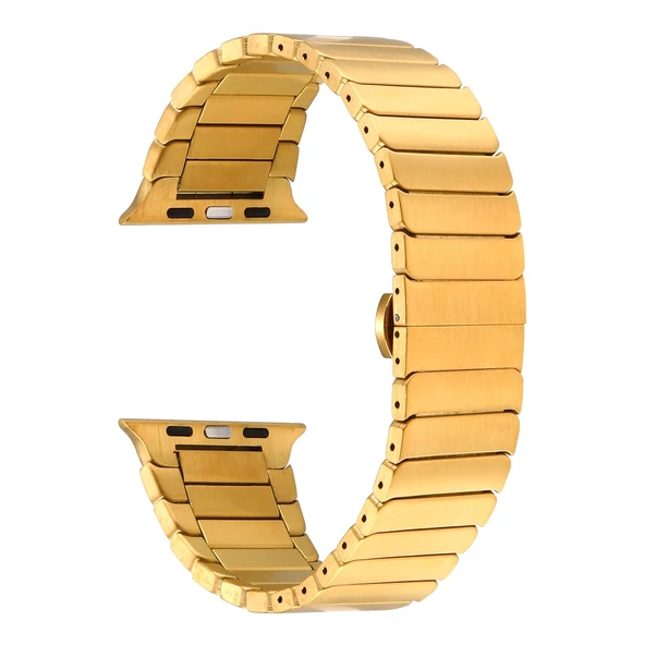 Apple Watch 7 41mm - Kordon Metal Strap Kayış KRD-79 - Resim 3