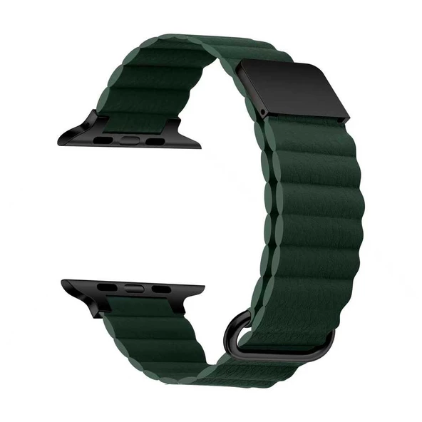 Apple Watch 7 41mm - Kordon PU Deri Kordon Strap Kayış KRD-78