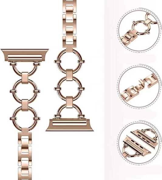 Apple Watch Ultra 49mm - Kordon Metal Strap Kayış KRD-56 - 6
