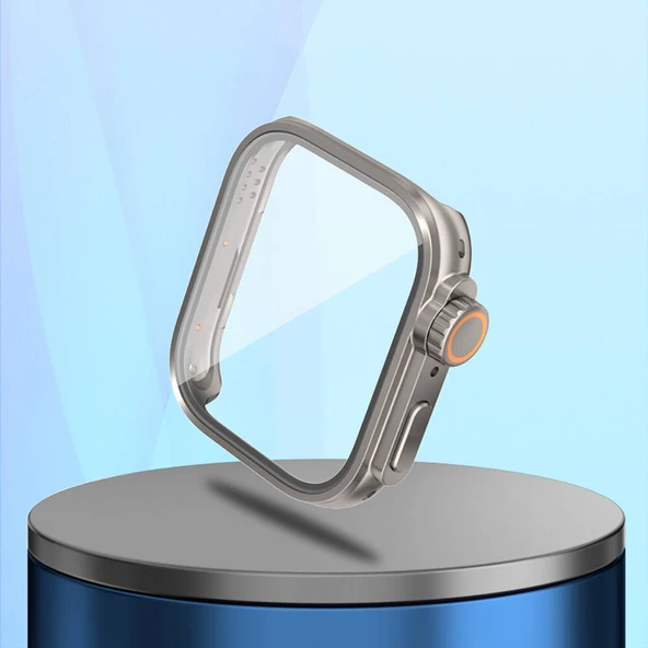 Huawei Watch Fit 3 to Apple Watch Ultra 49mm Kasa Dönüştürücü ve Ekran Koruyucu Watch Gard 33 - Resim 2