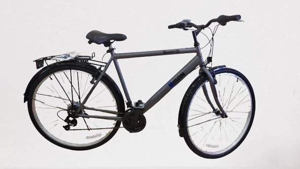 Bisan Hardy-S V Fren Shimano 21 Vites 26 Jant Şehir Bisikleti Gri Siyah 19 İnç Kadro