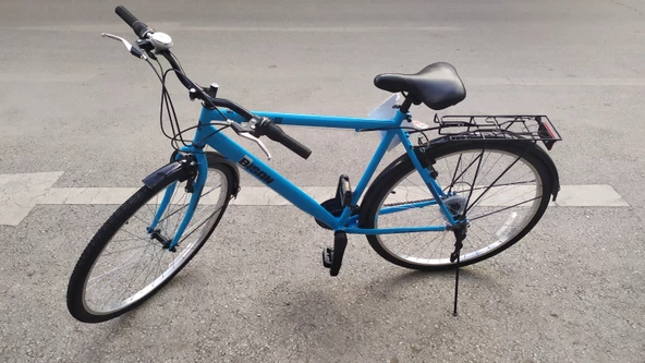 Bisan Hardy-S V Fren Shimano 21 Vites 26 Jant Şehir Bisikleti Mavi Siyah 19 İnç Kadro - Resim 2