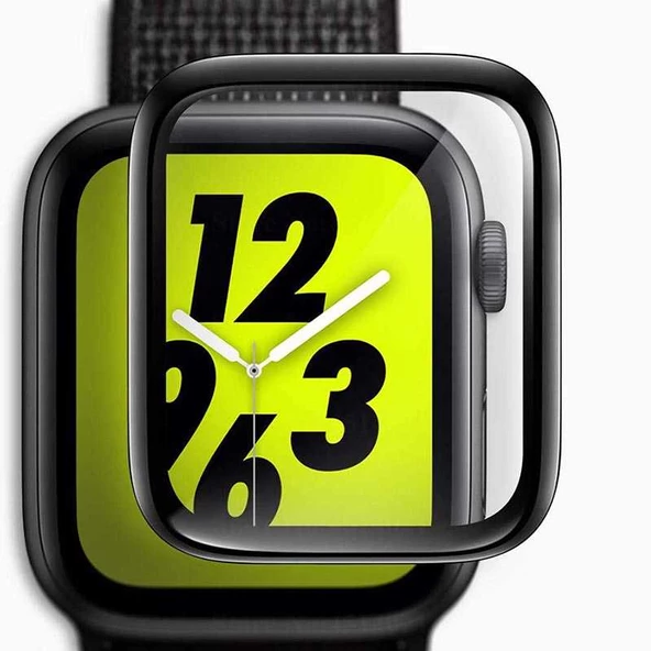 Apple Watch 44mm - Ekran Koruyucu Full Yapışkanlı Cam Ekran Koruyucu - 5