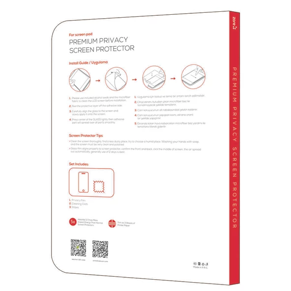 Apple iPad 5 Air - Ekran Koruyucu Hayalet Temperli Cam Ekran Koruma - Resim 3