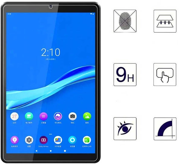 Lenovo M10 Plus TB-X606F - Ekran Koruyucu Tablet Temperli Cam Koruma - Resim 2