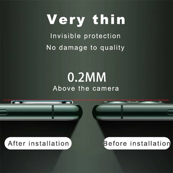 Apple iPhone 11 Pro - Metal Kamera Koruyucu CP-02 - 2